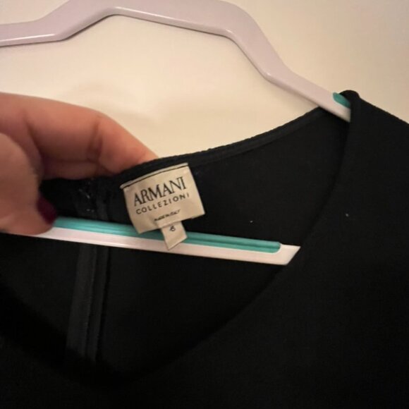 Vintage Black Armani Italian Dress for Work size 6 - Picture 7 of 8